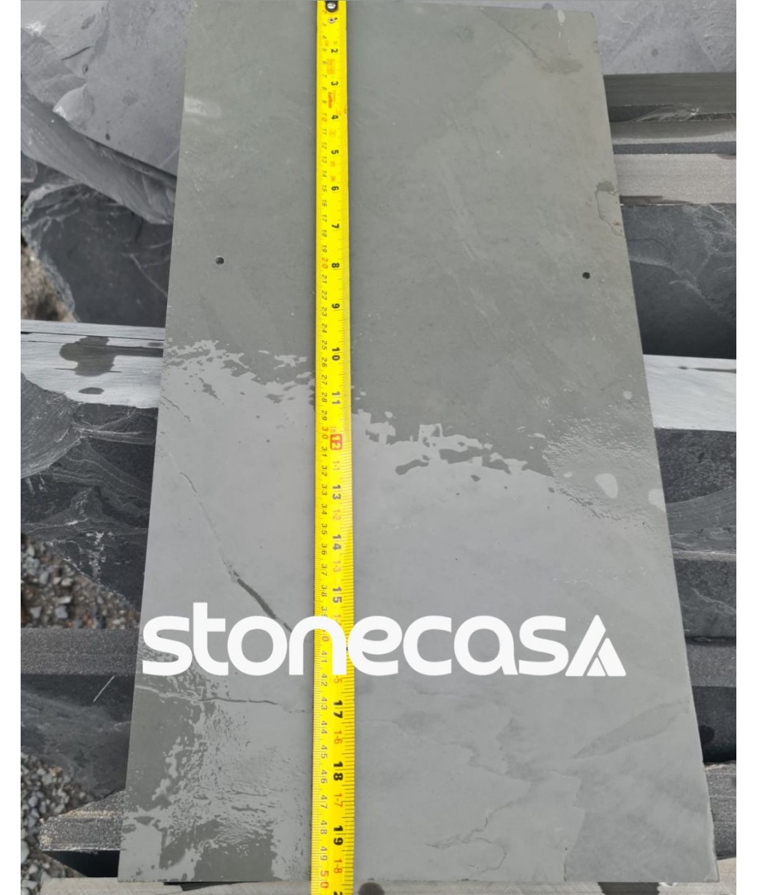 Telha de Ardósia Natural Stone Casa® em Sistema Double Lap telha de ardósia natural double lap com head lap correto stone casa