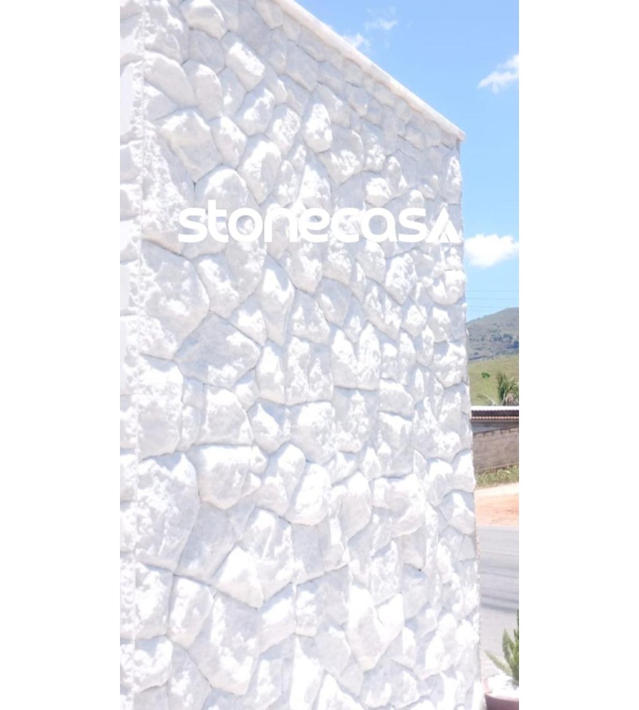 Pedra Moledo Branco Neve