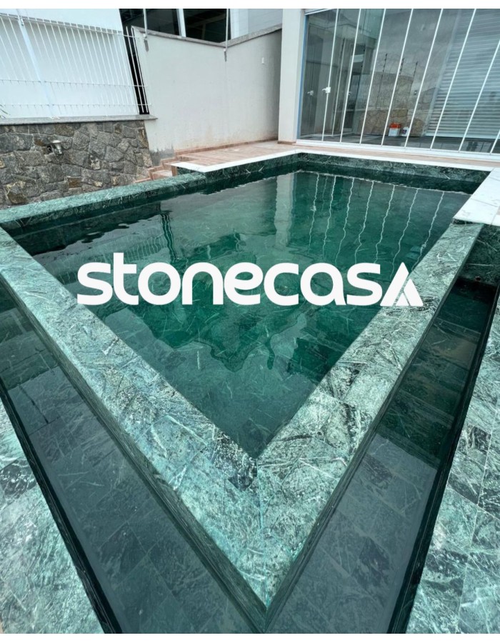 Pedra Verde para Piscina com Uso de Água do Mar