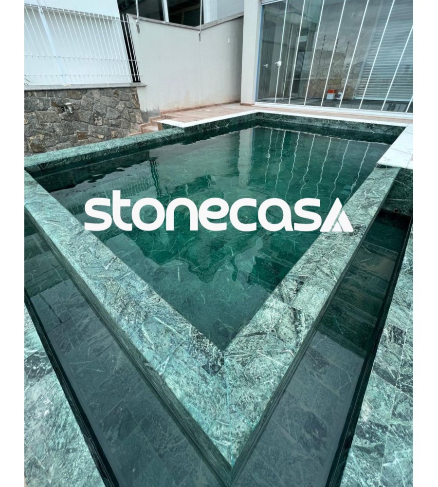 Pedra Verde para Piscina com Uso de Água do Mar