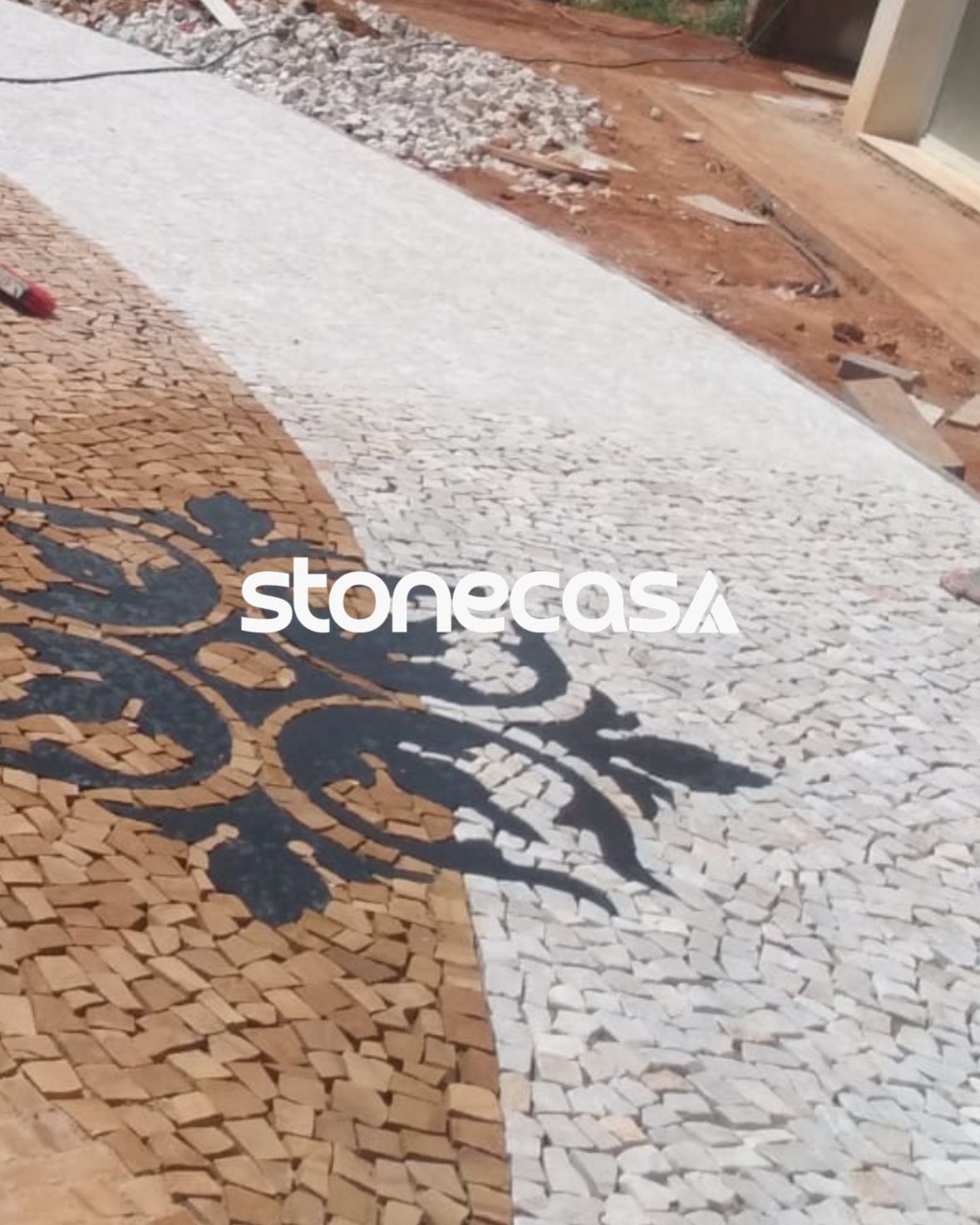piso de pedra portuguesa para calçada | Stone Casa pedra portuguesa para calçada natural