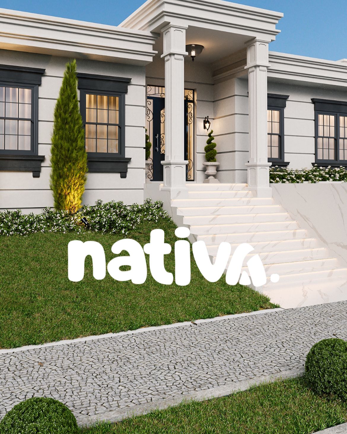 Pedra Portuguesa Coleção Nativa Stone Casa – revestimento natural eco-friendly pedra portuguesa natural por m2 da coleção nativa stone casa aplicada em piso externo