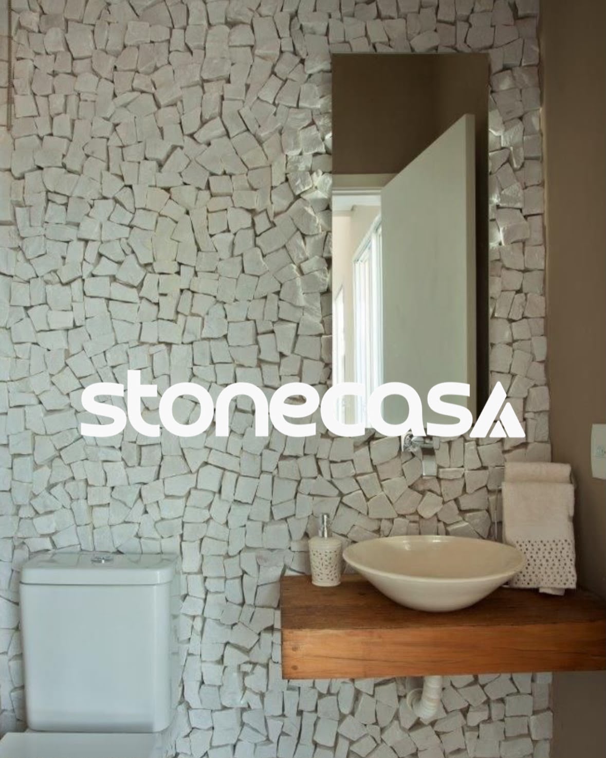 Pedra Portuguesa Branco Neve Agatha para Mosaico Pedra Portuguesa Branco Neve Agatha para Mosaico