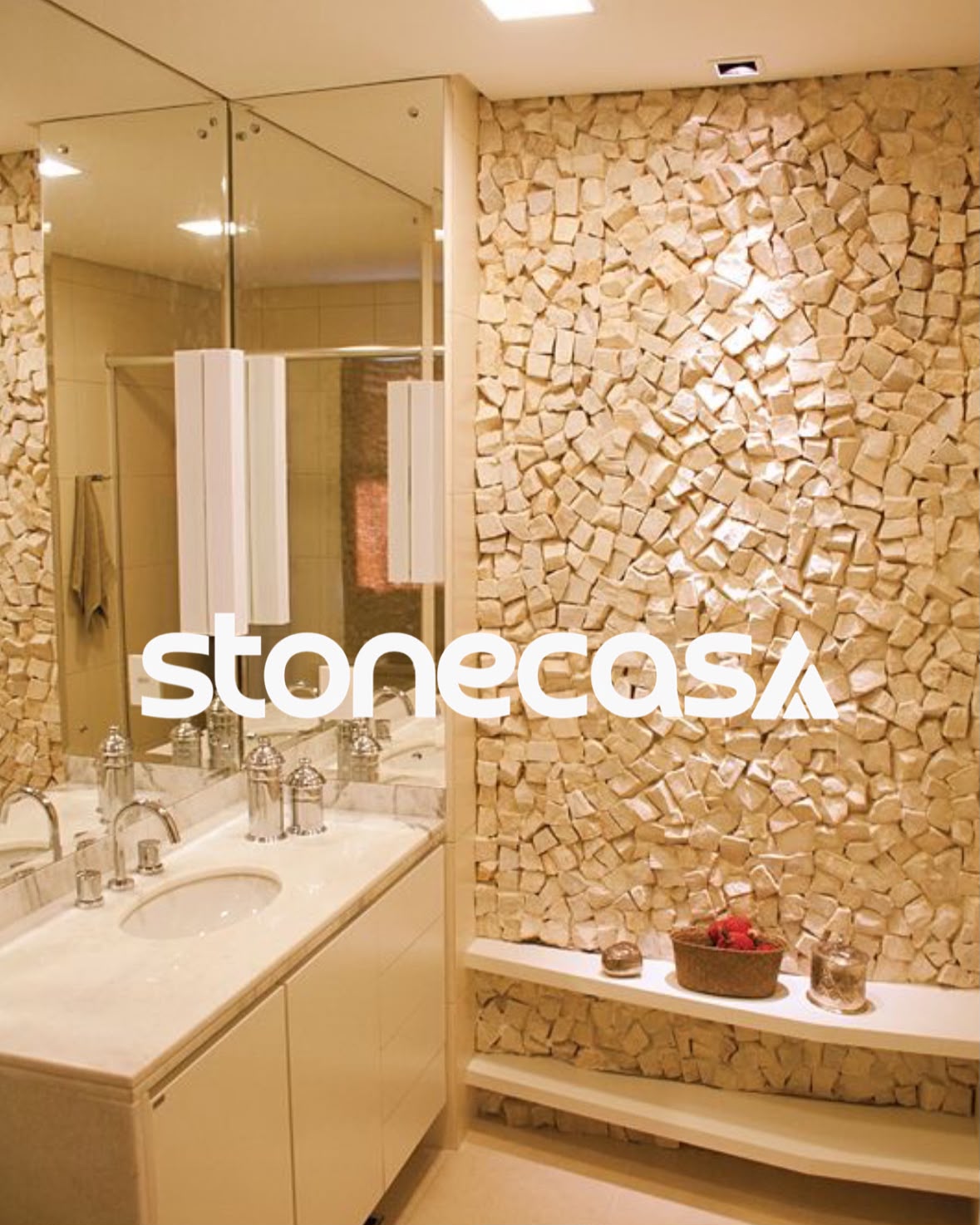 Pedra Portuguesa Branco Neve Agatha para Mosaico