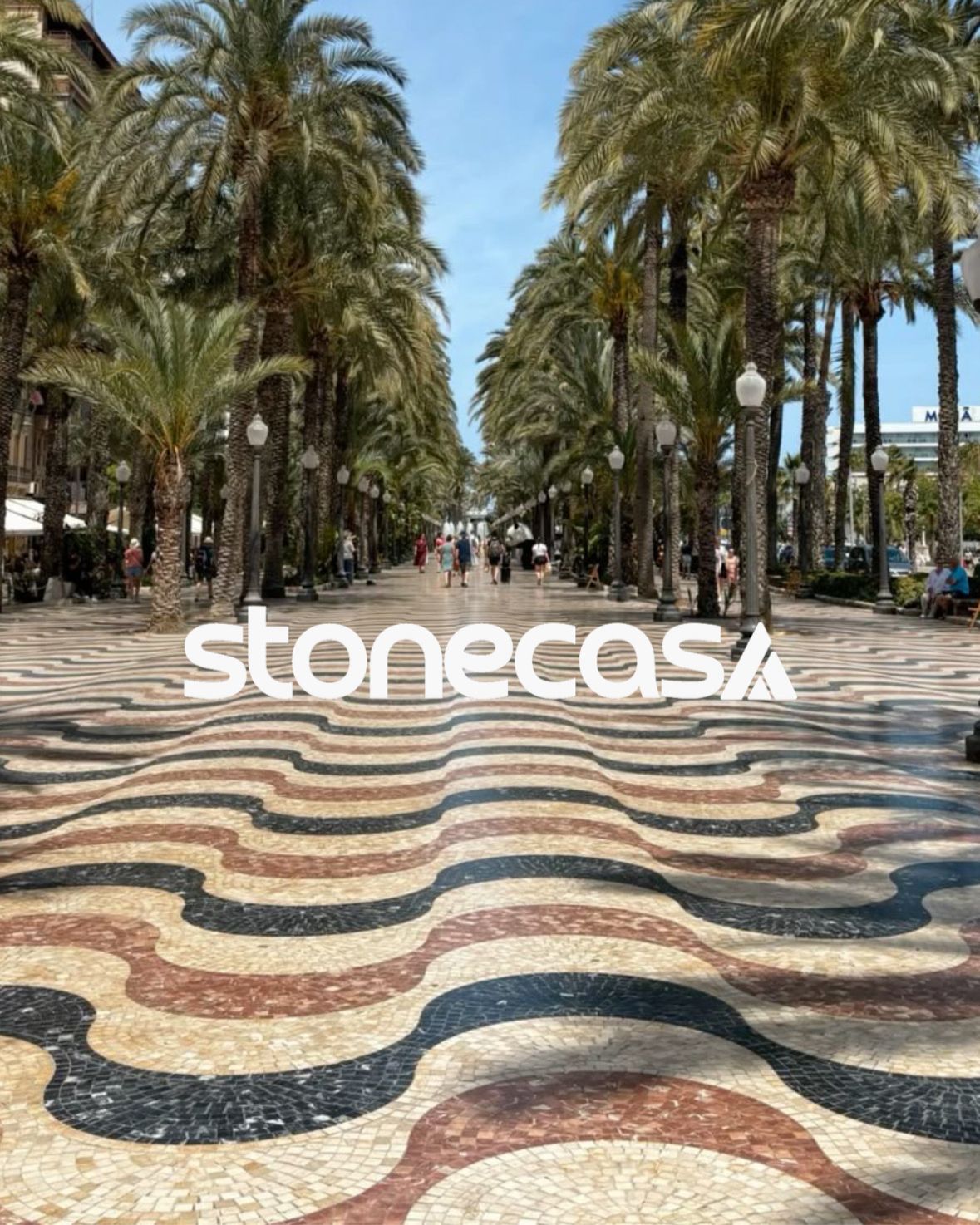 Pedra Portuguesa Bege, Preta e Vermelha — Arte - Stone Casa