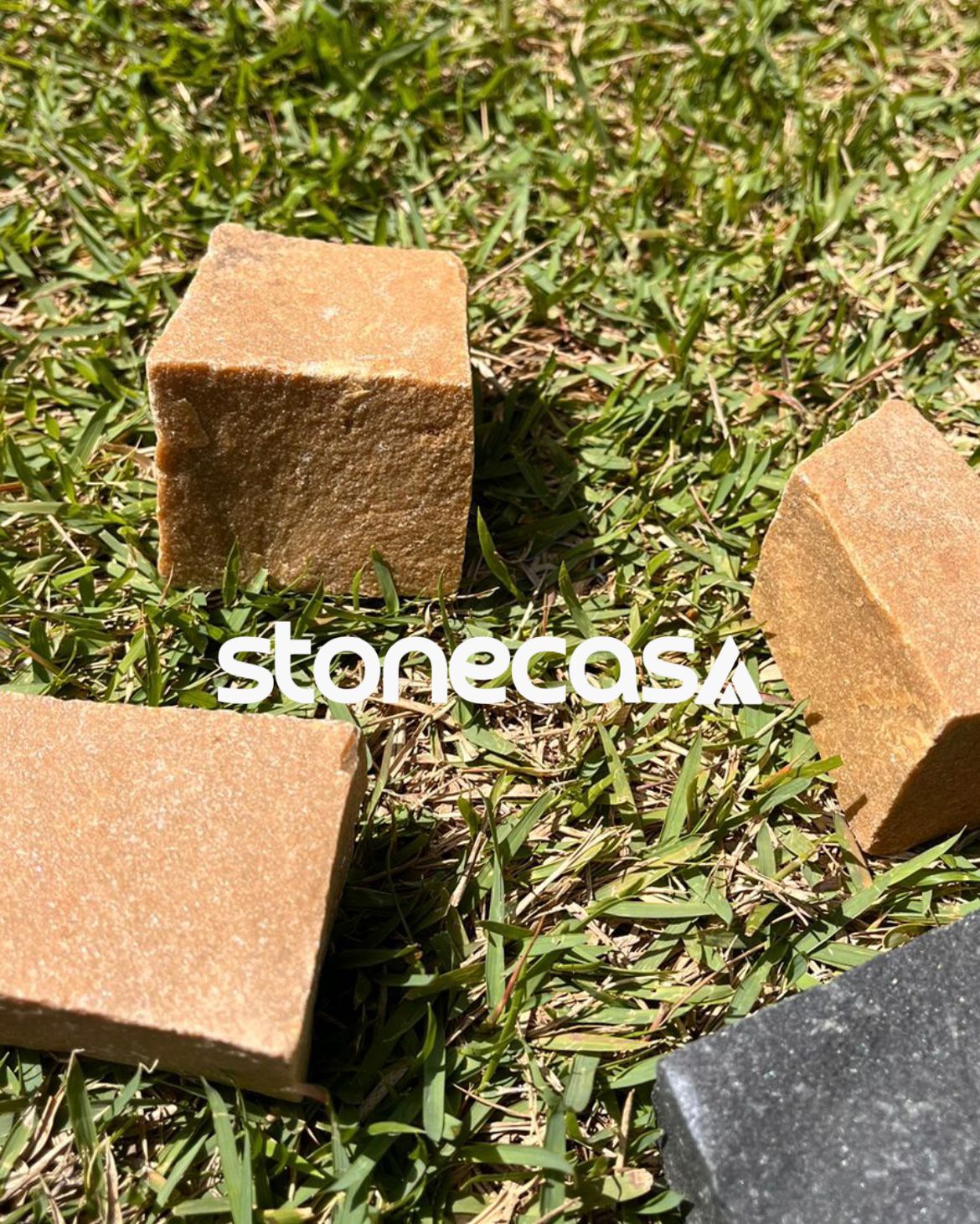 pedra portuguesa caramelo mosaico calçada jardim | Stone Casa pedra portuguesa caramelo ou amarela stone casa calçada jardim piscina piso externo