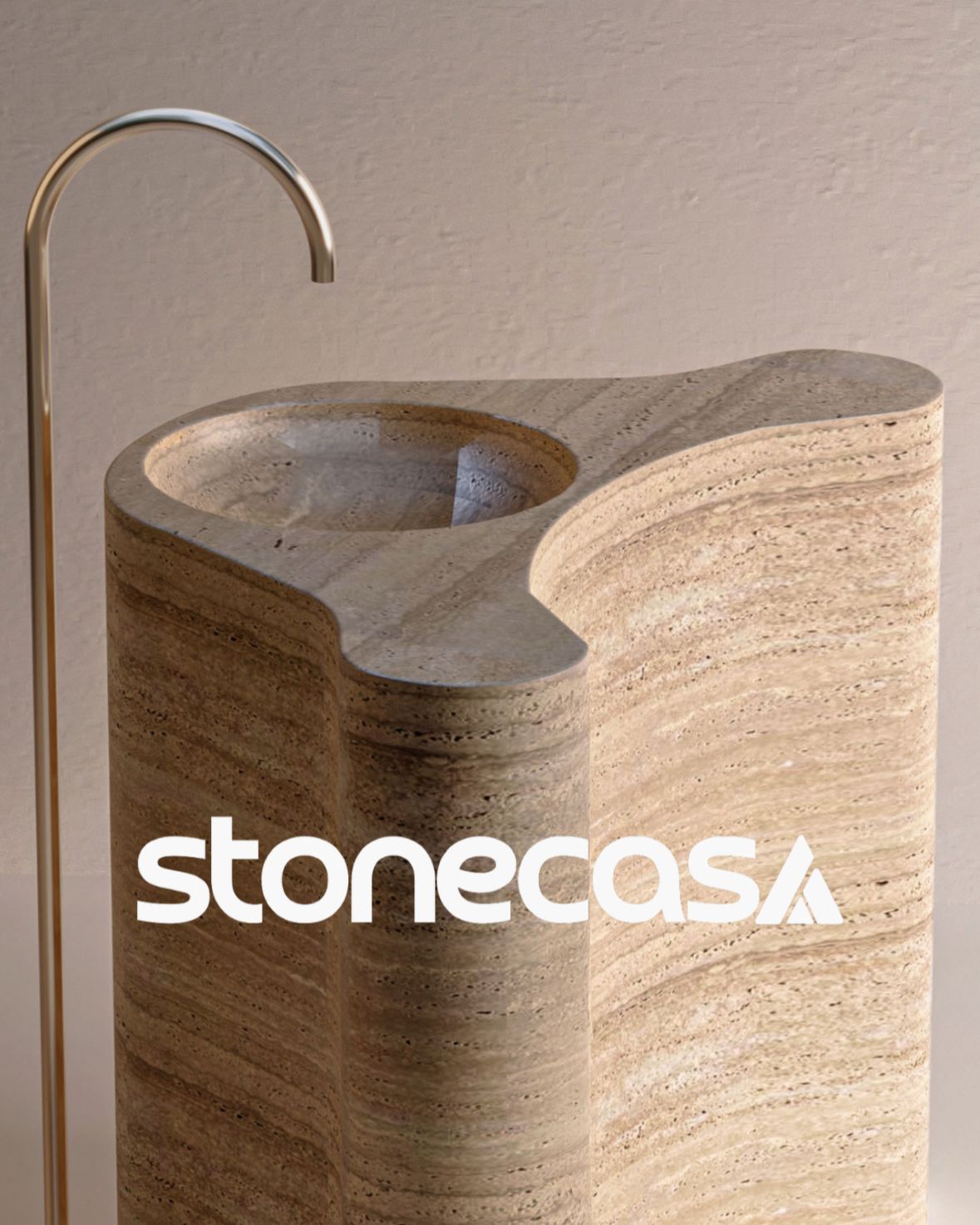 Cubas e Projetos em Travertino Romano - Stone Casa